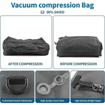 SpaceSaver 17L – Vacuum Compression Travel Bag with Pump