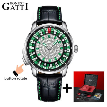 BONEST GATTI Luxury Rotating Roulette Watch