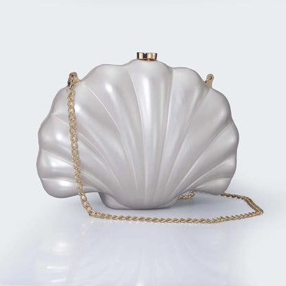 Female Shell Acrylic Box Clutches Lady Gift Evening Bag Party Prom Stones Handbags Luxury Women Wedding Bridal Clutch Purse Bag