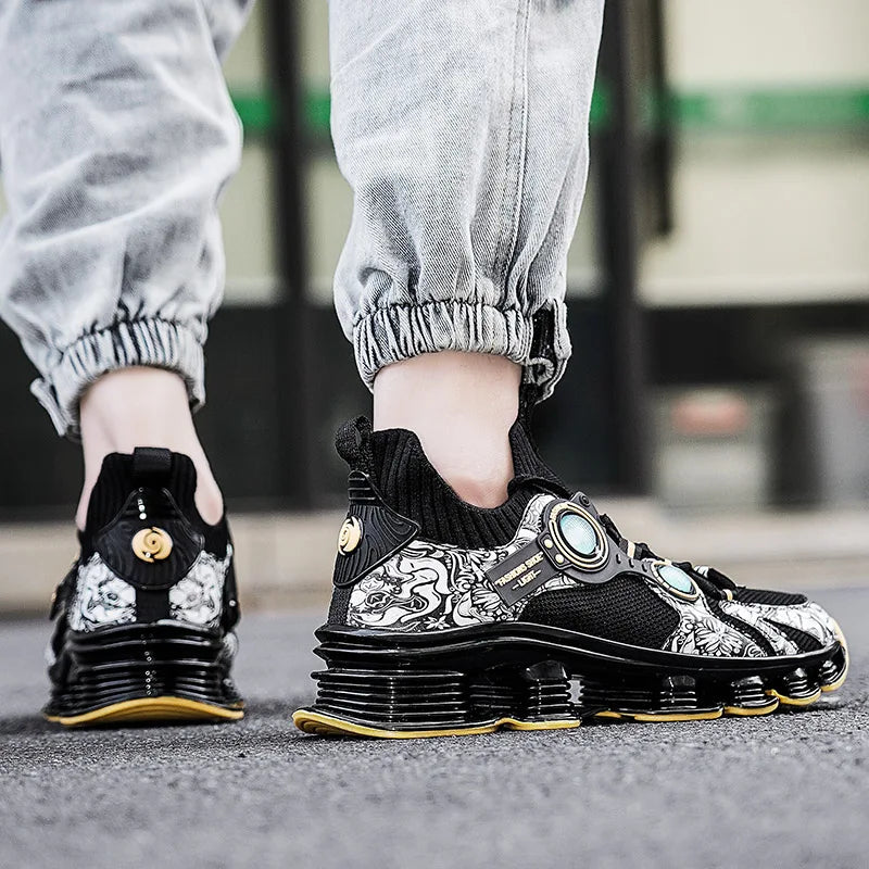 YRZL  Platform Sneakers - Designer Blade Running Shoes