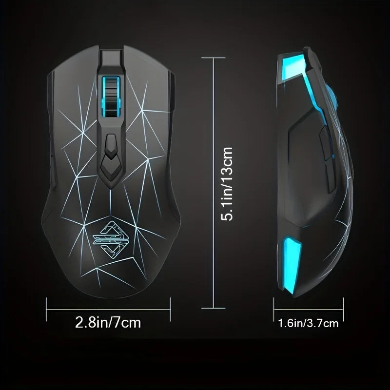 Ajazz AJ52Pro RGB Wireless Gaming Mouse – 4800 DPI rechargeable Mouse