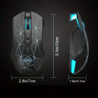 Ajazz AJ52Pro RGB Wireless Gaming Mouse – 4800 DPI rechargeable Mouse