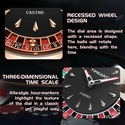 TIMEARTX Roulette Watch - waterproof