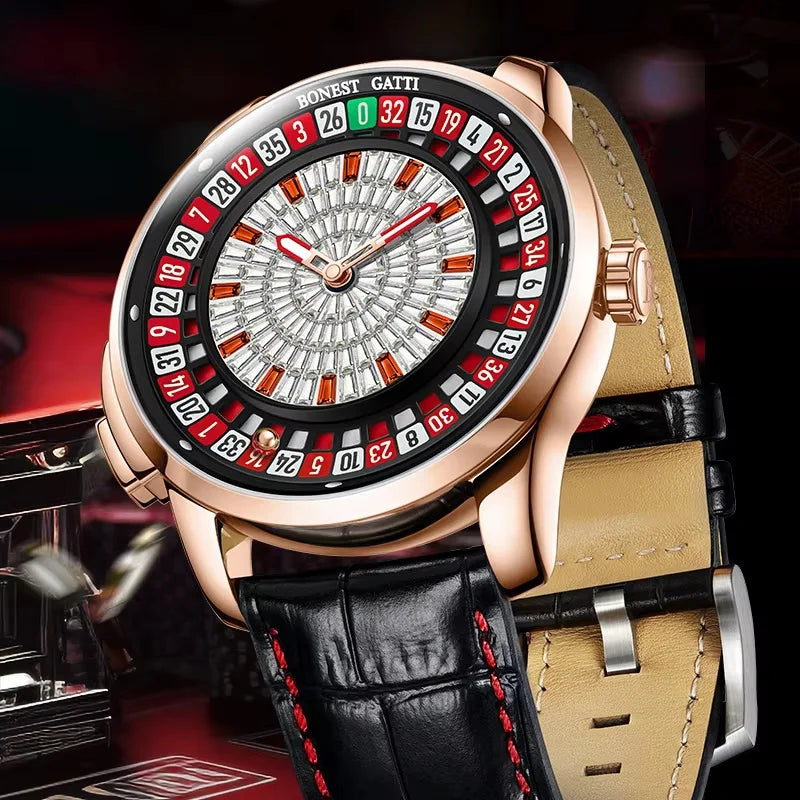 BONEST GATTI Luxury Rotating Roulette Watch