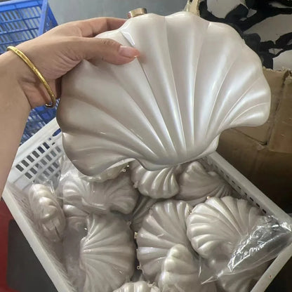 Female Shell Acrylic Box Clutches Lady Gift Evening Bag Party Prom Stones Handbags Luxury Women Wedding Bridal Clutch Purse Bag