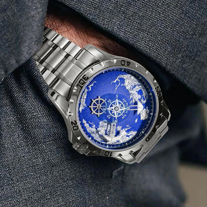 GLENAW Luxury Sport Watch - Stainless Steel Luminous Waterproof