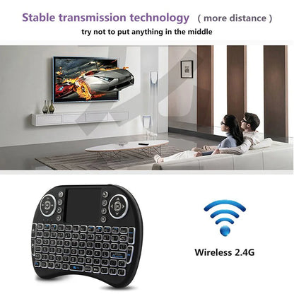 Mini wireless keyboard with touchpad