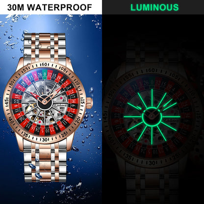 DULUNWE Spinning Roulette Automatic Watch