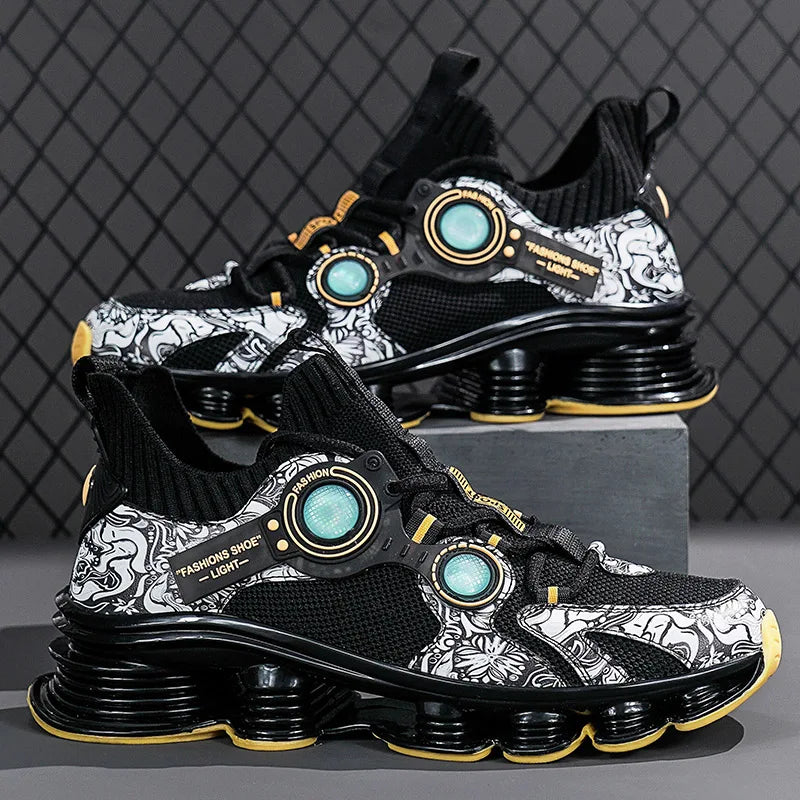 YRZL  Platform Sneakers - Designer Blade Running Shoes