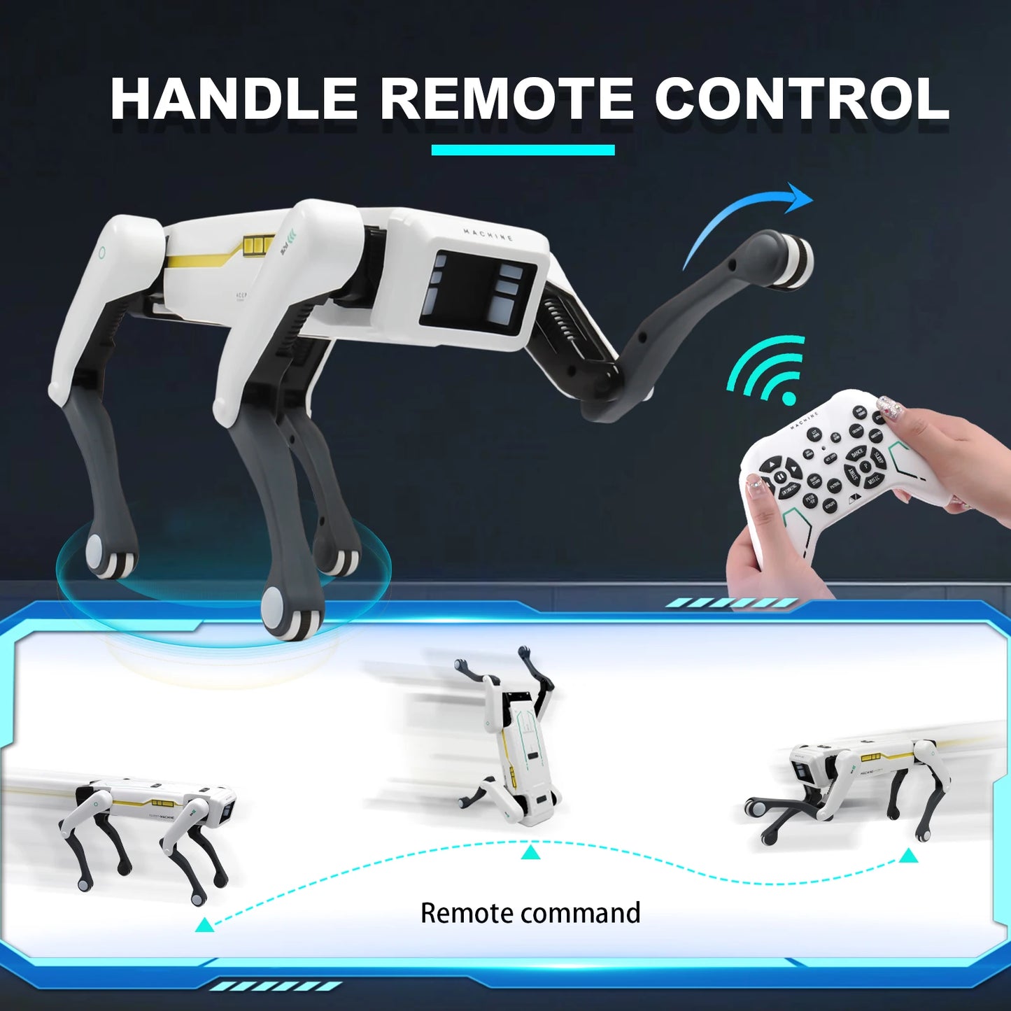 SmartPup AI Robot Dog - Voice Dialogue APP Control Programmable