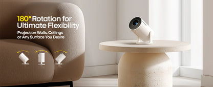 4K Portable Projector – Android 11, 8000 Lumens