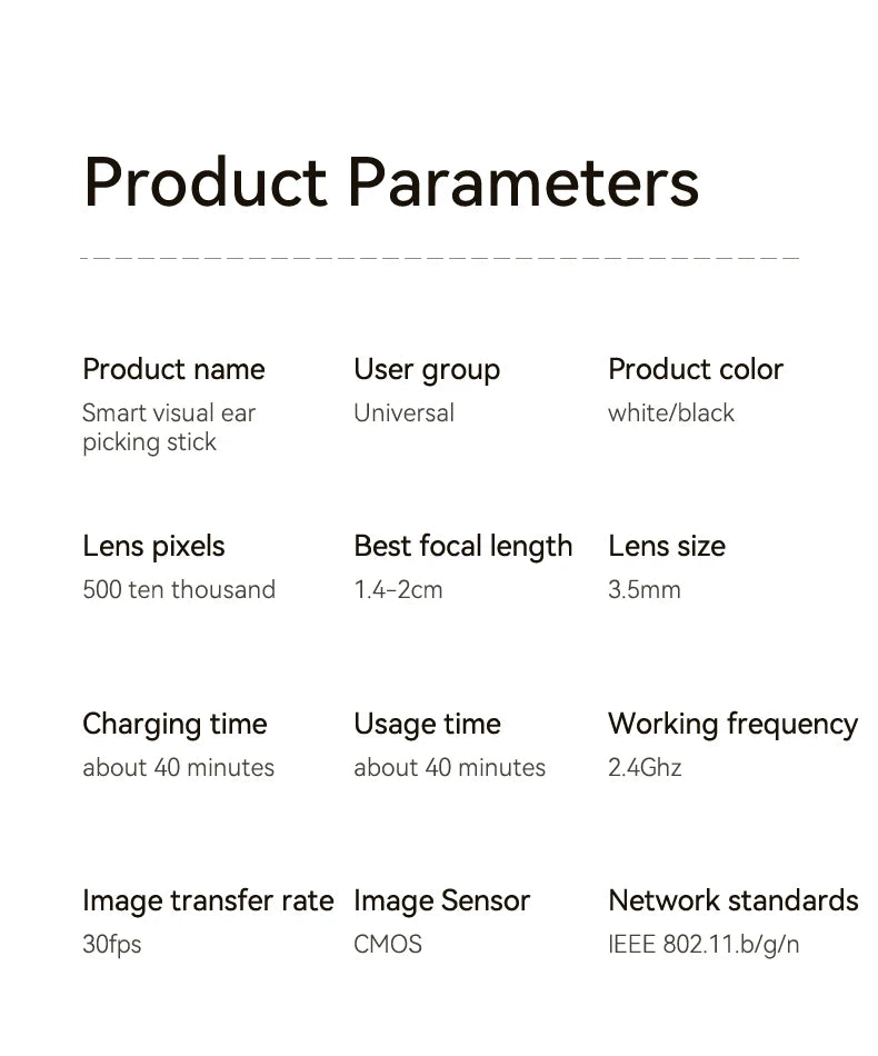 Visual Ear Wax Cleaner with Camera