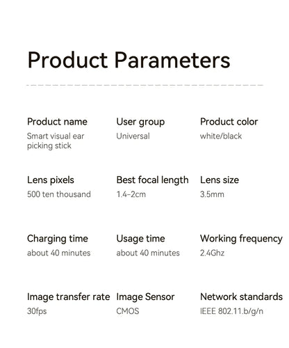 Visual Ear Wax Cleaner with Camera