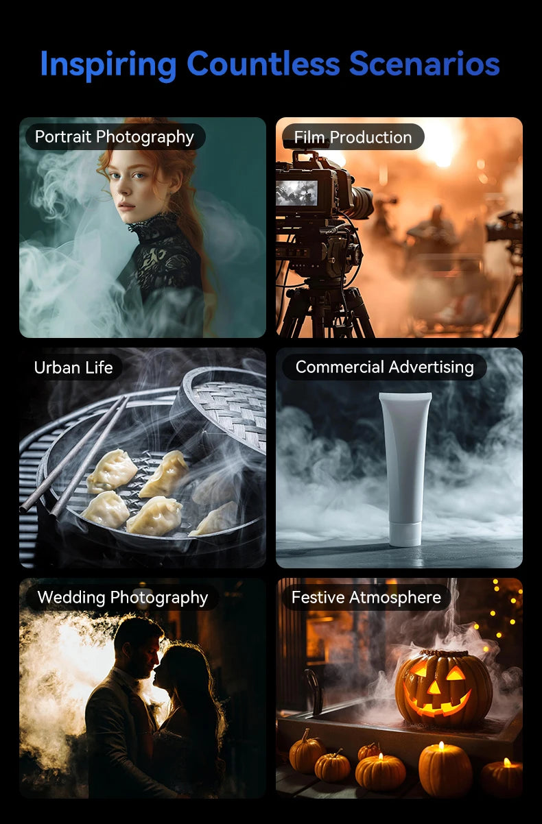 Machine à fumée portable TELESIN