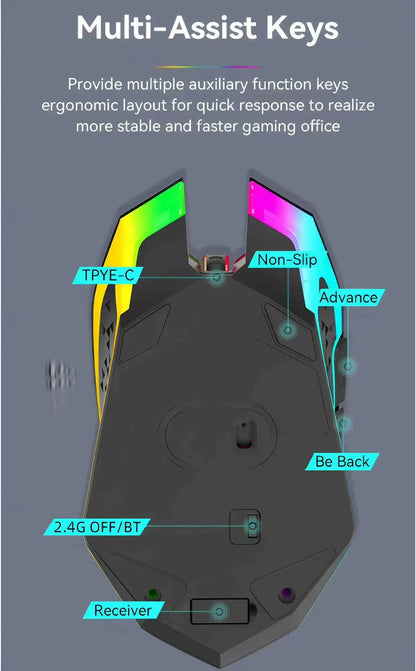 2.4G Wireless RGB Gaming Mouse