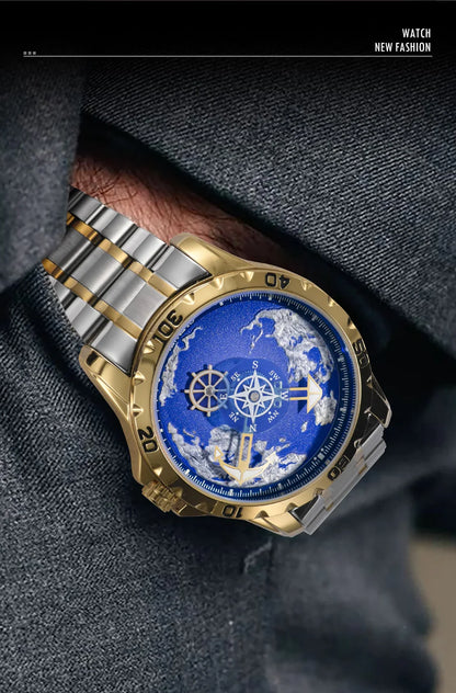 GLENAW Luxury Sport Watch - Stainless Steel Luminous Waterproof