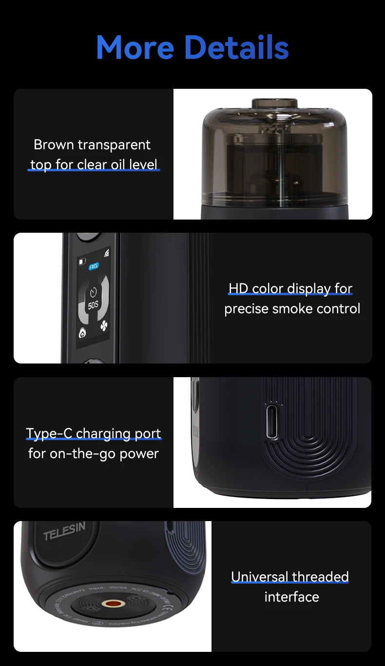 Machine à fumée portable TELESIN