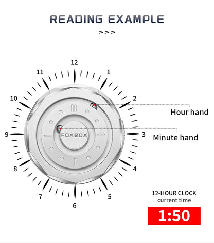 FOXBOX Watch - Magnetic Scrolling Pointer Waterproof Quartz