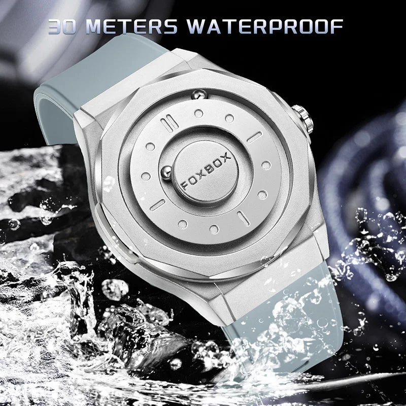 FOXBOX Watch - Magnetic Scrolling Pointer Waterproof Quartz