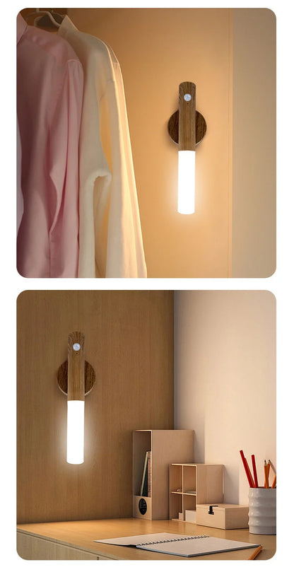 LED Night Light – USB Rechargeable Motion Sensor Lamp