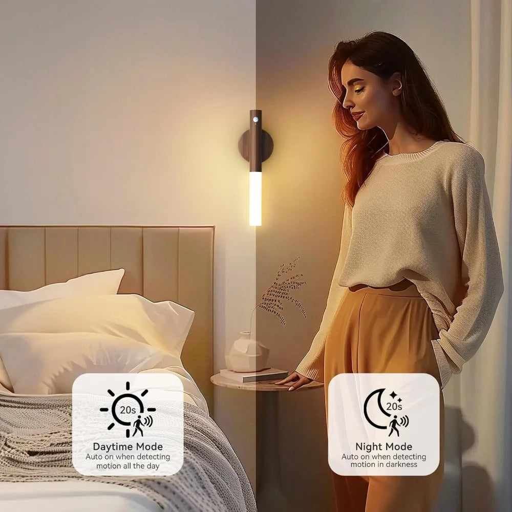 LED Night Light – USB Rechargeable Motion Sensor Lamp