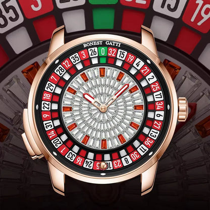 BONEST GATTI Luxury Rotating Roulette Watch