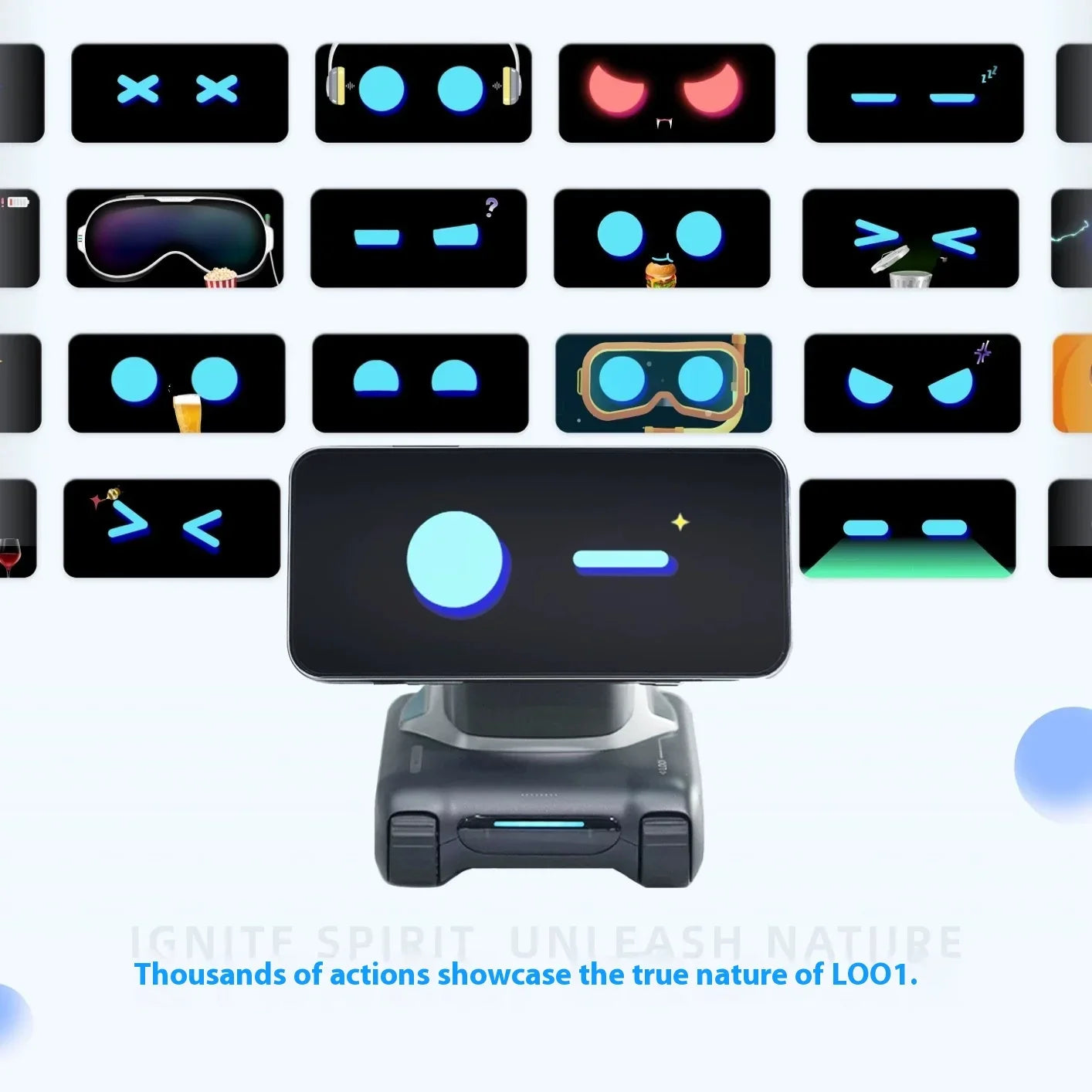 LOOI Smart Pet – Compagnon émotionnel intelligent GPT et DeepSeek AI