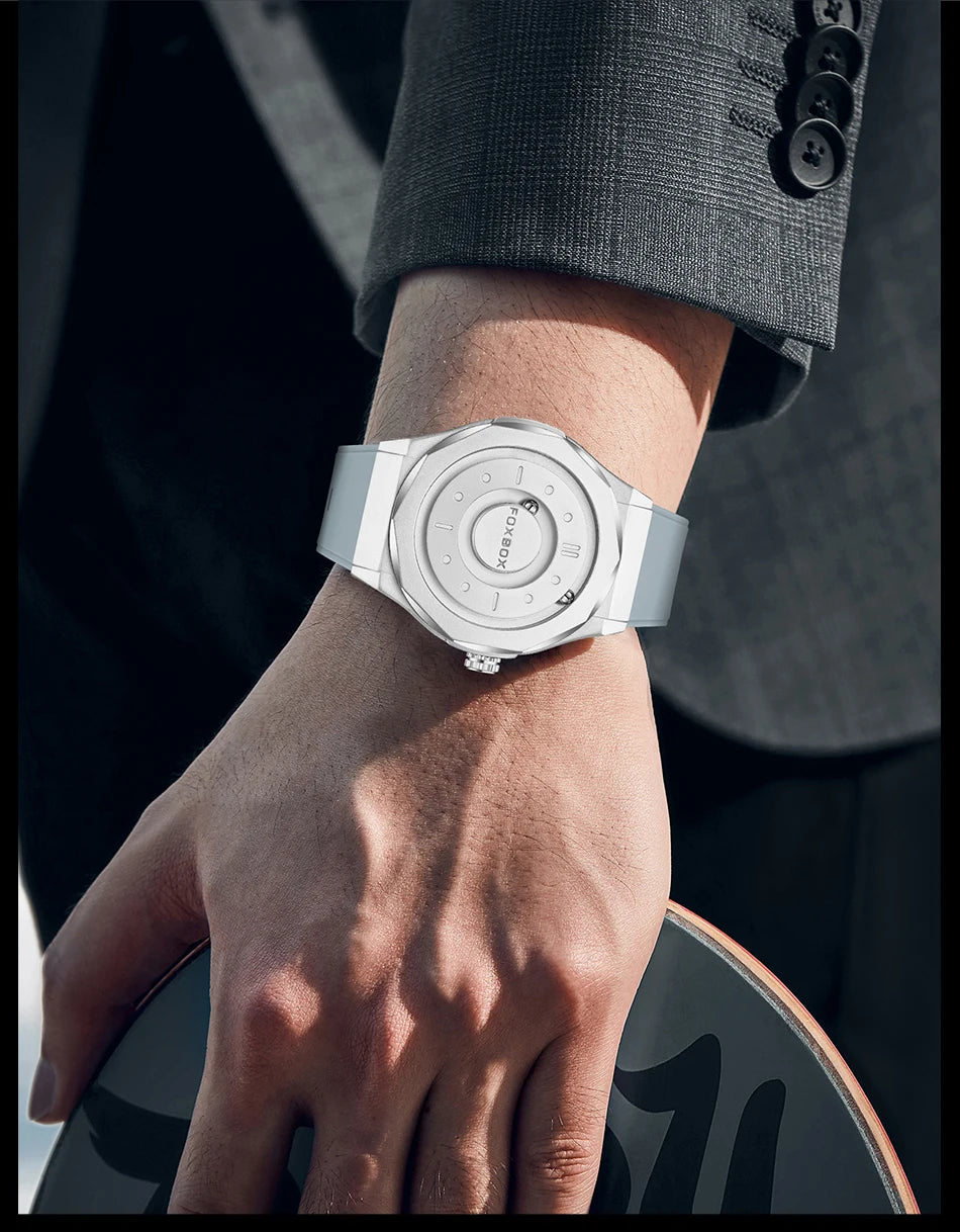 FOXBOX Watch - Magnetic Scrolling Pointer Waterproof Quartz