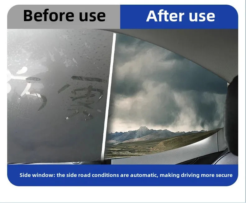 Car Fog & Rain Repellent Coating — Rearview Mirror & Windshield