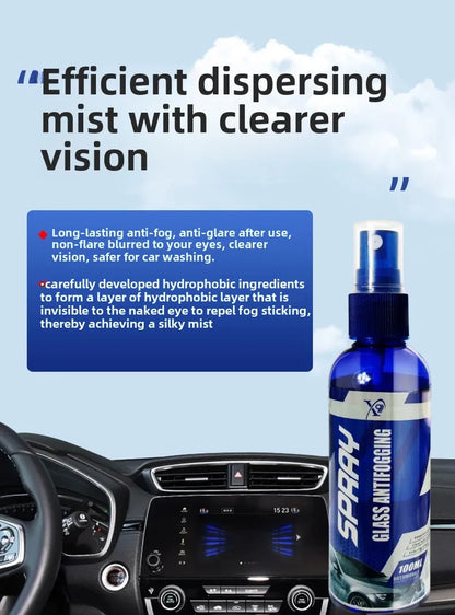 Car Fog & Rain Repellent Coating — Rearview Mirror & Windshield