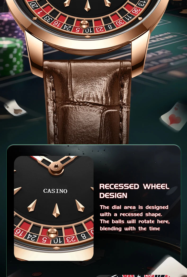 TIMEARTX Roulette Watch - waterproof