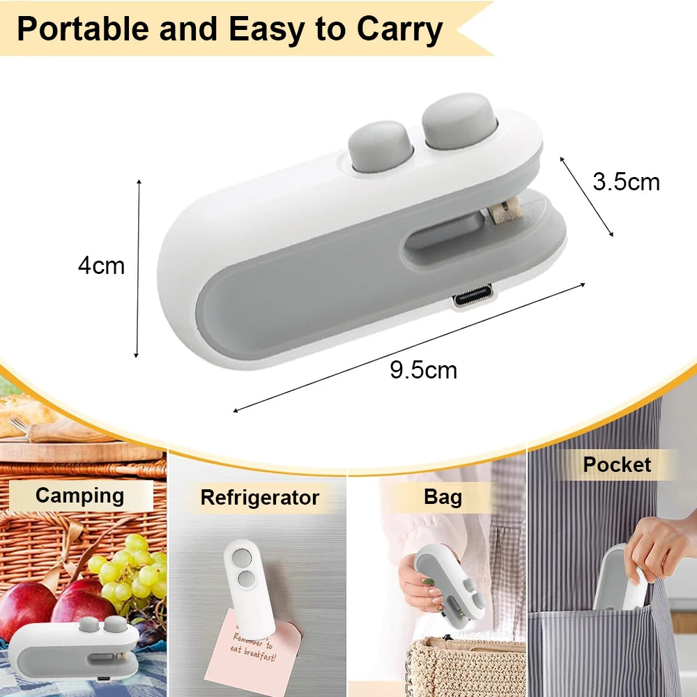 2-in-1 Portable Food Bag Sealer & Cutter