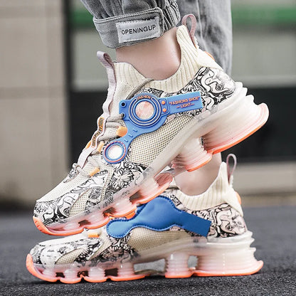YRZL  Platform Sneakers - Designer Blade Running Shoes
