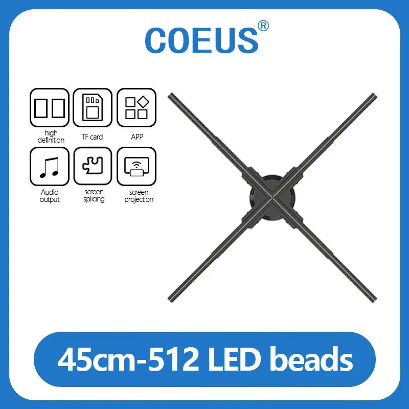 COEUS P65 3D Hologram Fan