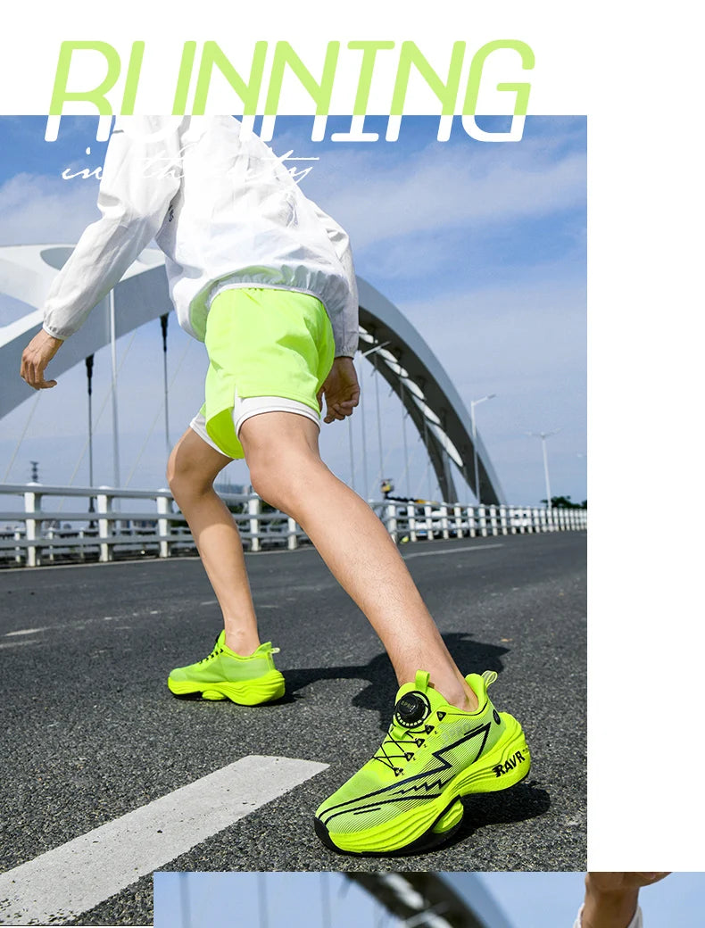 RAVR Carbon Plate Running Shoes - Cushioning Marathon Athletic