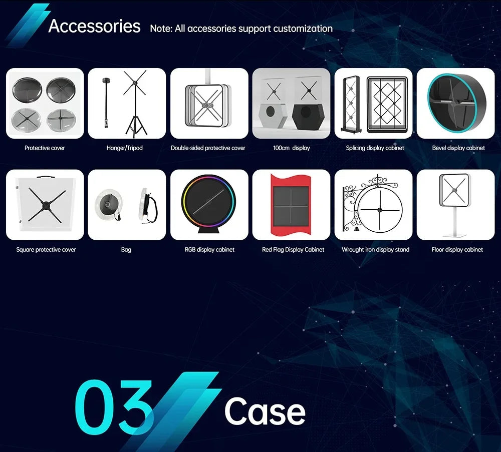 COEUS P65 3D Hologram Fan