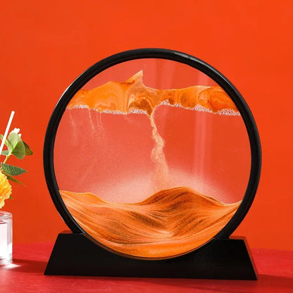 3D Moving Sand Art – Nordic Liquid Hourglass Sandscape Decor