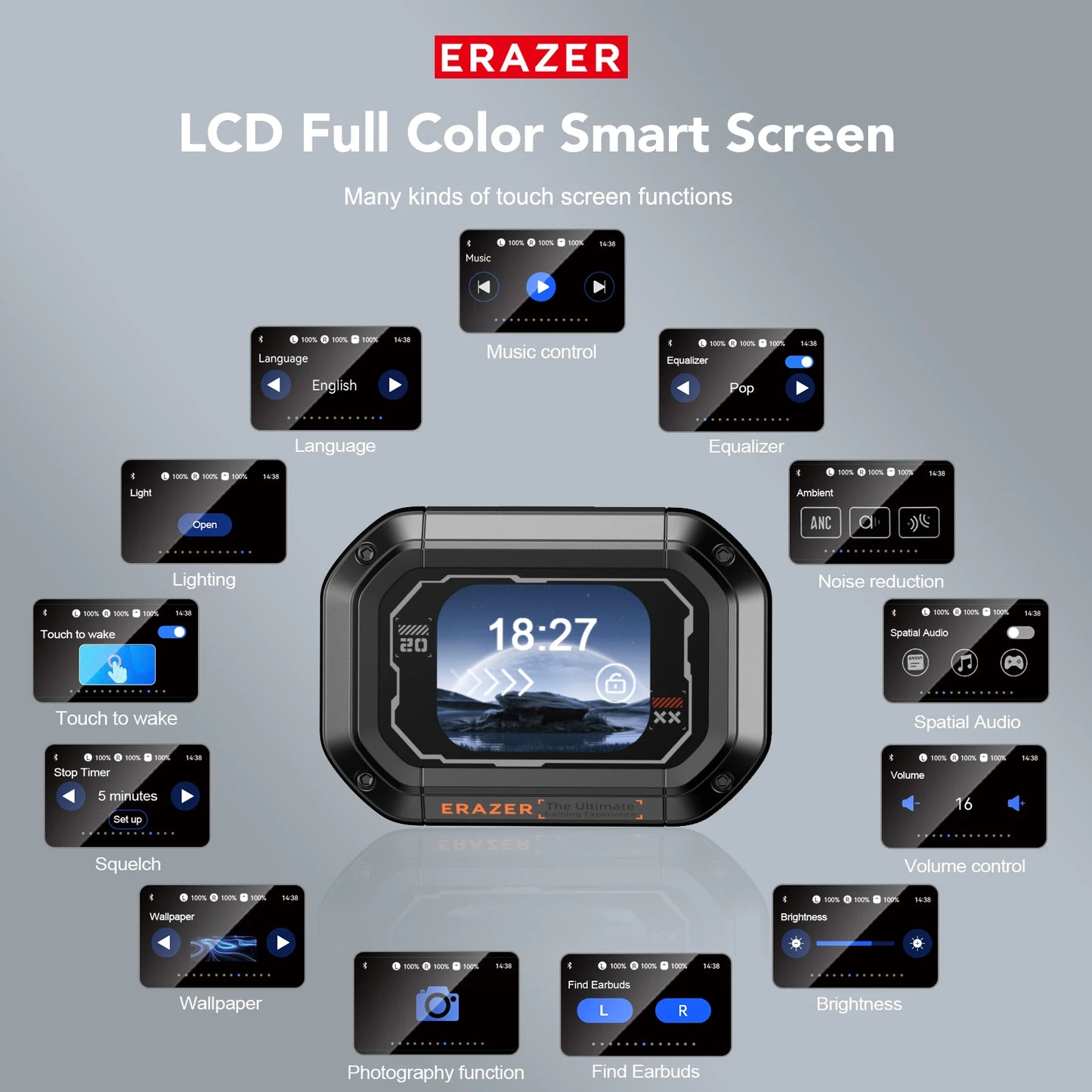 Erazer XP6 – AI Translator Wireless Gaming Earbuds