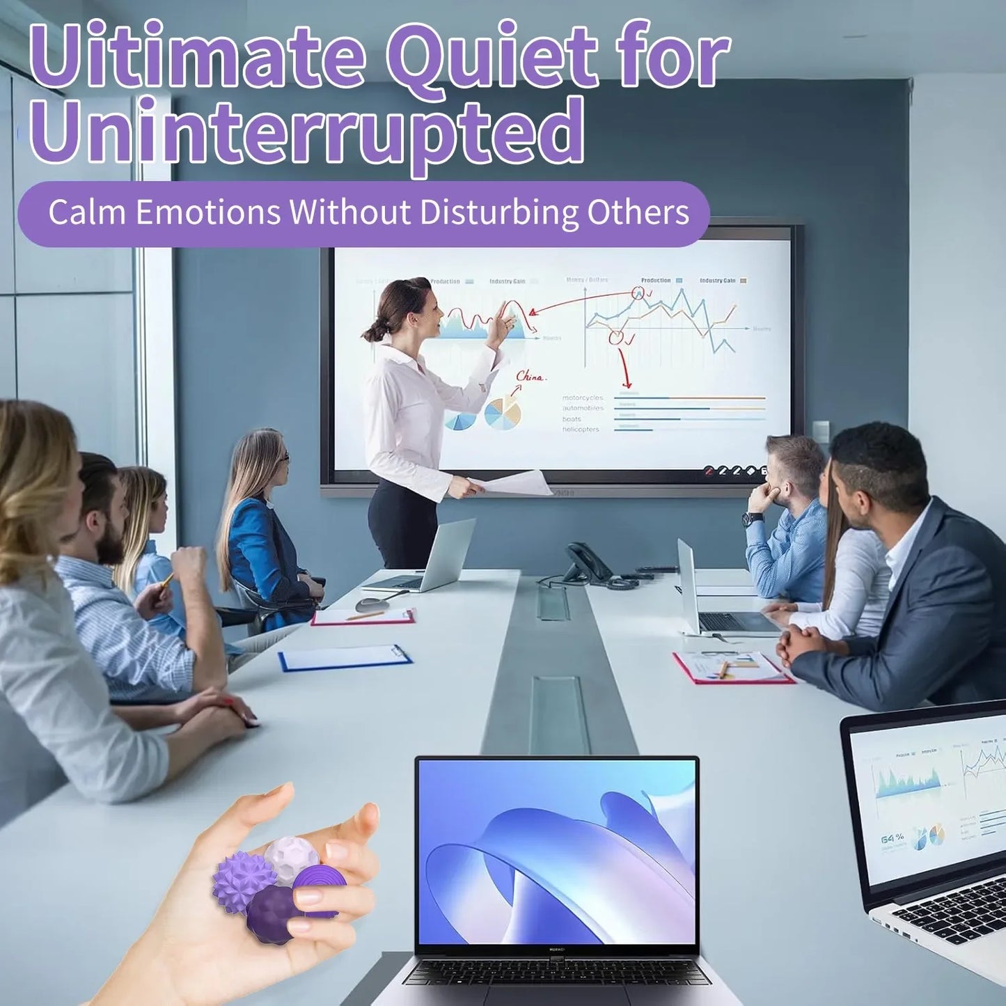 Silicone Magnetic Sensory Balls – for Stress & Anxiety Relief