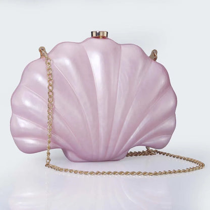 Female Shell Acrylic Box Clutches Lady Gift Evening Bag Party Prom Stones Handbags Luxury Women Wedding Bridal Clutch Purse Bag