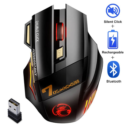 Souris de jeu sans fil rechargeable 5500 DPI