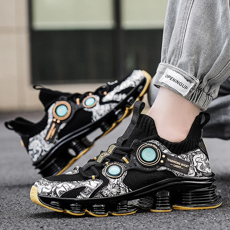 YRZL  Platform Sneakers - Designer Blade Running Shoes