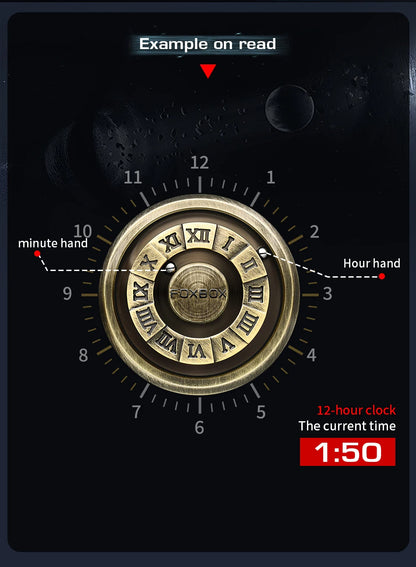 FOXBOX Magnetic Pointer Watch - Creative Scrolling Iron Ball Quartz