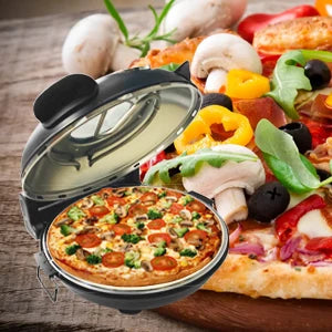 Appareil à pizza électrique 420 °C – 1200 W, plaque en pierre