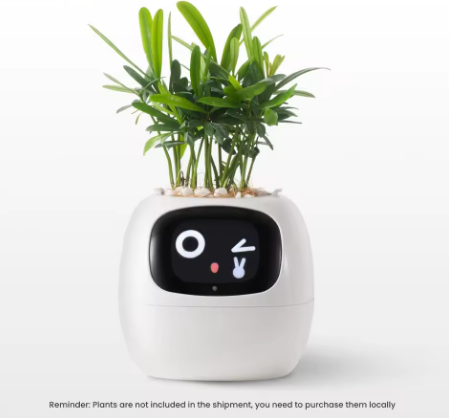 AI Pet LumiPot – Interactive Plant Pot, Smart Planter, Robot Flower with Feelings