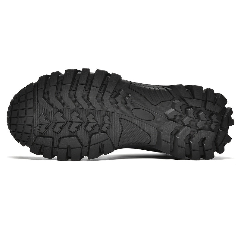Men's Combat Boots - Wear-Resistant Hiking Thick-Sole