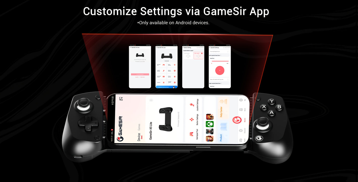 GameSir X5 Lite Mobile Gamepad - Hall Effect Sticks for iOS/Android