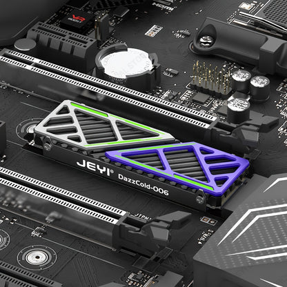 JEYI M.2 SSD Heatsink - Magnesium Aluminum Alloy Cooler 2280 NVME