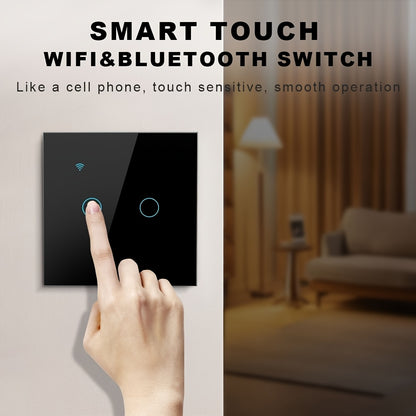 WiFi Smart Light Switch 1/2/3/4 Gang - Touchscreen Alexa Google