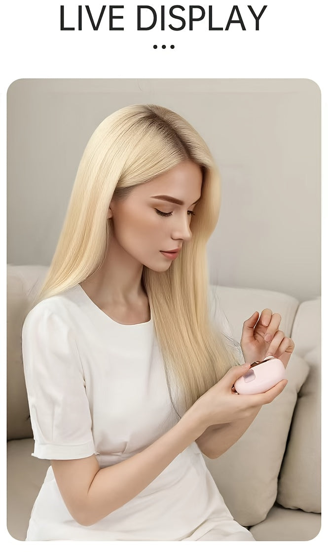 2-in-1 Electric Nail Clipper & Polisher - LED Light USB Charging